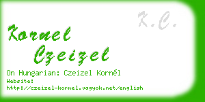 kornel czeizel business card